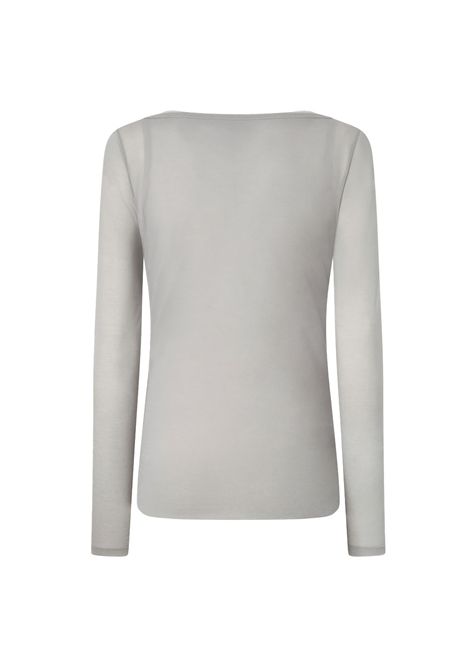 Maglia Pinko donna 104653 A2CL Merci grigia jersey garza leggera manica lunga PINKO | Maglie | 104653 A2CLIIA